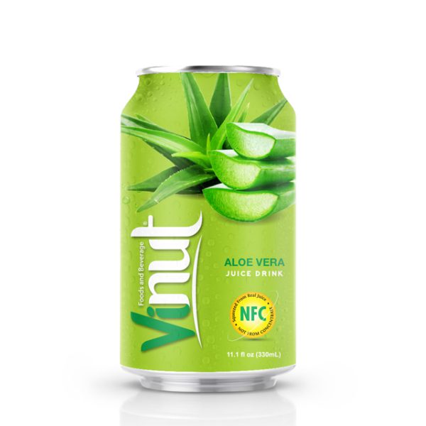 330ml Canned Aloe vera juice drink