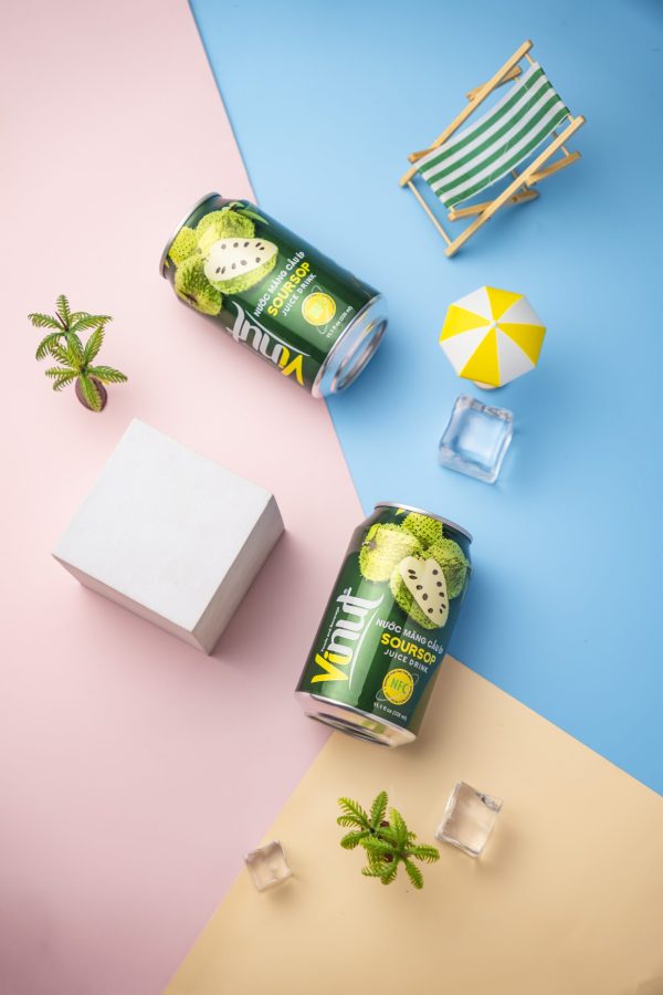 Nước Ép Mãng Cầu VINUT Đóng Lon 330ml