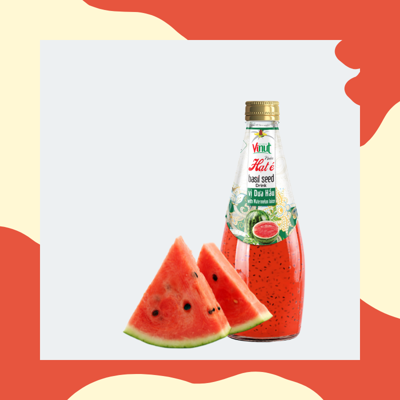 hạt é đóng chai, vinut, nước giải khát vinut, nước giải khát