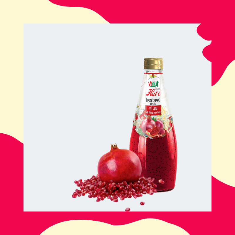 hạt é đóng chai, vinut, nước giải khát vinut, nước giải khát