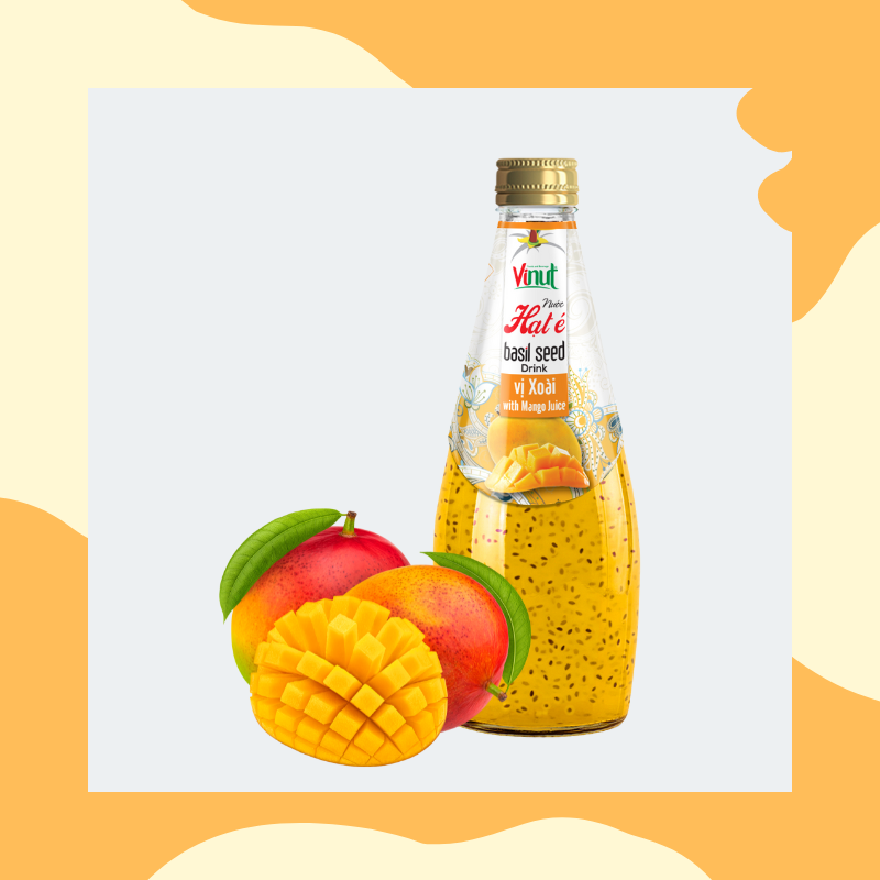 hạt é đóng chai, vinut, nước giải khát vinut, nước giải khát