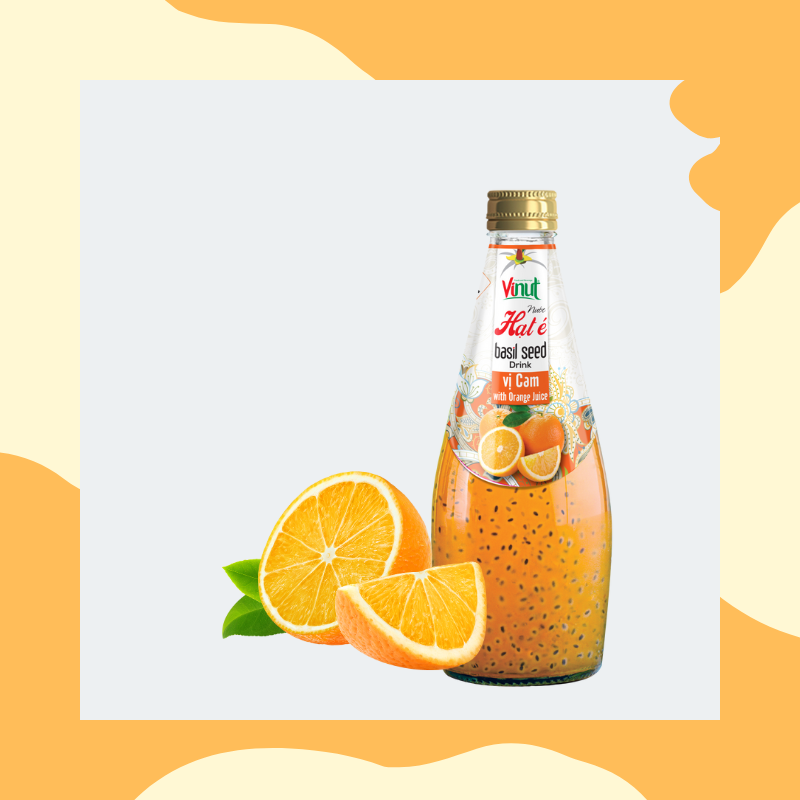 hạt é đóng chai, vinut, nước giải khát vinut, nước giải khát