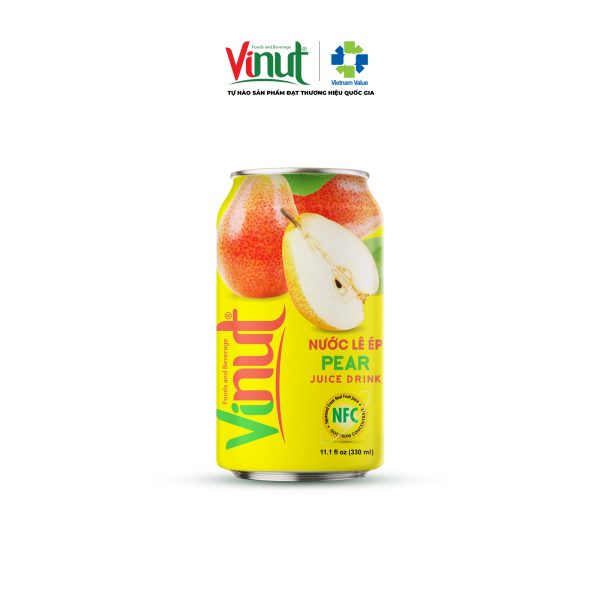 Lê Nước Ép Lê VINUT Đóng Lon 330ml - Ảnh 1