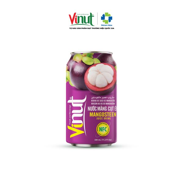 Măng Cụt Nước Ép Măng Cụt VINUT Đóng Lon 330ml - Ảnh 1