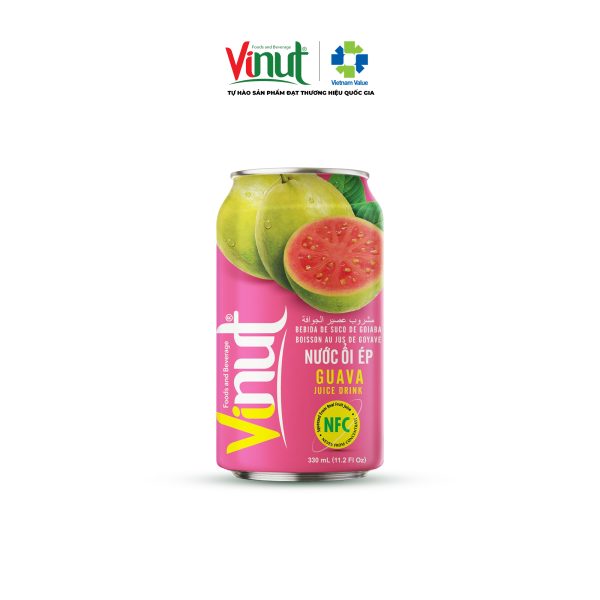 Ổi Nước Ép Ổi VINUT Đóng Lon 330ml - Ảnh 1