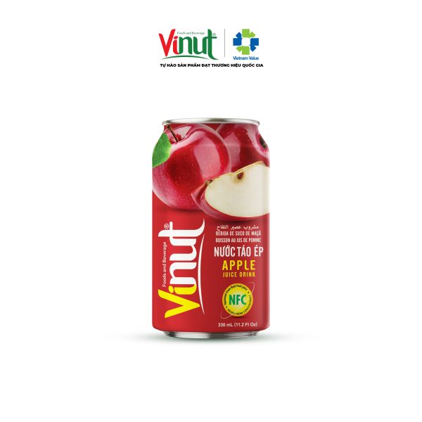 Nước Ép Táo VINUT Đóng Lon 330ml - Ảnh 1