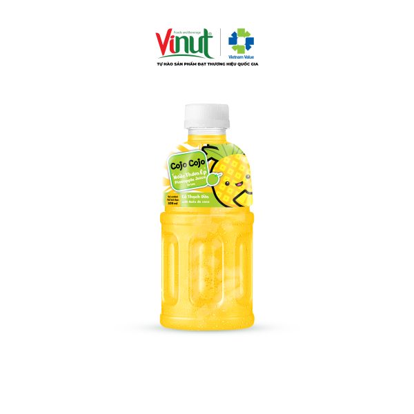 Thơm Nước Ép Thơm (Ép Dứa) Cojo Cojo Có Thạch đóng chai 320ml - Ảnh 1