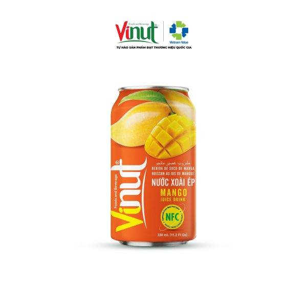 Xoài Nước Ép Xoài VINUT Đóng Lon 330ml - Ảnh 1