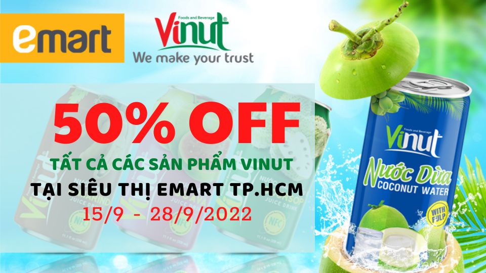 Vinut giảm giá 50%