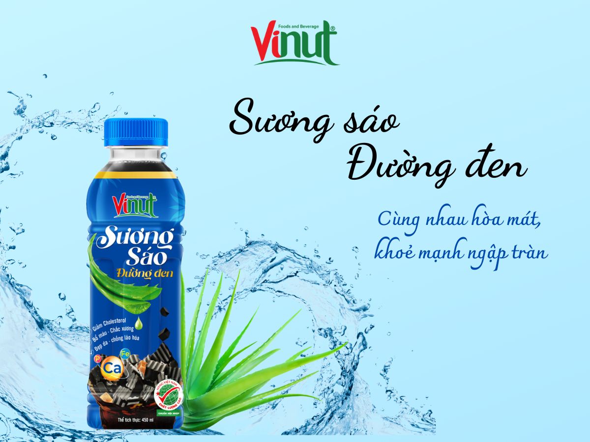 sương sáo, ăn sương sáo giảm cân, sương sáo đường đen vinut