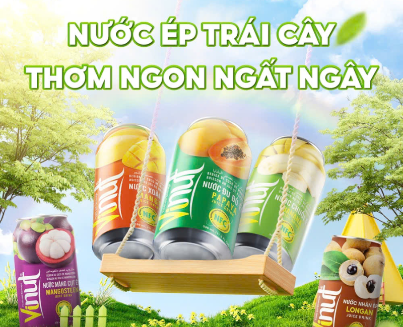 nước ép trái cây, vinut nước giải khát